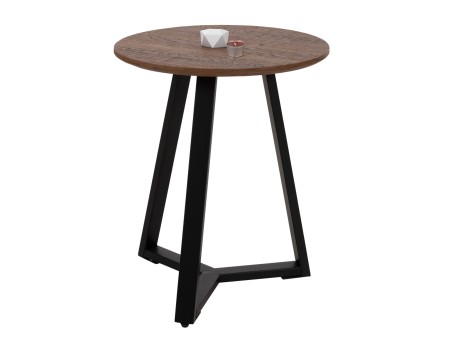 ΒΟΗΘΗΤΙΚΟ ΤΡΑΠΕΖΑΚΙ ROCKET HM9587.04 MDF ΚΑΡΥΔΙ-ΜΑΥΡΗ ΜΕΤΑΛΛΙΚΗ ΒΑΣΗ Φ45x55Υεκ.