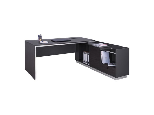 ΓΡΑΦΕΙΟ ΕΠΑΓΓΕΛΜΑΤΙΚΟ ΔΕΞΙΑ ΓΩΝΙΑ ROSEWOOD HM2086R 180X170X76Υ εκ.