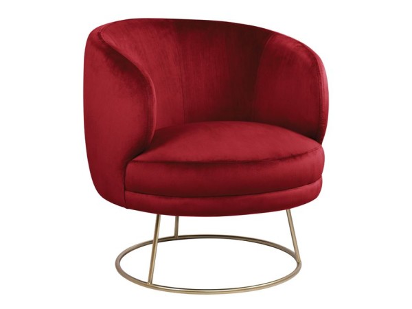 ΠΟΛΥΘΡΟΝΑ ARIEN HM8403.06 ΑΠΟ ΒΕΛΟΥΔΟ ΚΟΚΚΙΝΟ ΜΕ ΧΡΥΣΗ ΒΑΣΗ 80X75X82Υ εκ.