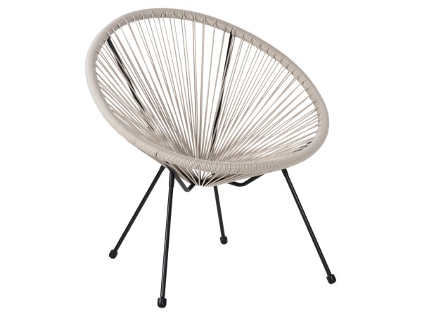 ΠΟΛΥΘΡΟΝΑ HM5872.03 ΤΥΠΟΥ ΦΩΛΙΑ ΜΕΤΑΛ. ACAPULCO ΜΑΥΡΗ-ΕΚΡΟΥ ΣΥΝΘ. RATTAN 71x72x80Υεκ