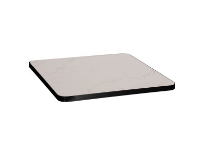 ΕΠΙΦΑΝΕΙΑ ΤΡΑΠΕΖΙΟΥ SINTERED STONE ΤΕΤΡΑΓΩΝΗ HM6654.02 ΠΛΑΙΣΙΟ ALU ΜΑΥΡΟ 70x70εκ.