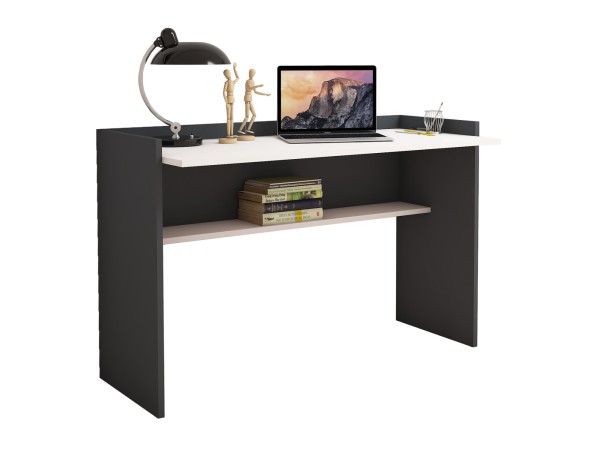 ΓΡΑΦΕΙΟ ΜΕΛΑΜΙΝΗΣ ΓΚΡΙ ΛΕΥΚΟ HM9227.13 118x58x80Υεκ.