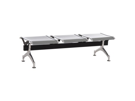 ΠΑΓΚΑΚΙ ΑΝΑΜΟΝΗΣ Τ.ΑΕΡΟΔΡΟΜΙΟΥ 3ΘΕΣΙΟ AVIATOR HM18404 ΜΕΤΑΛΛΟ MESH ΓΚΡΙ 150x50x40Υεκ