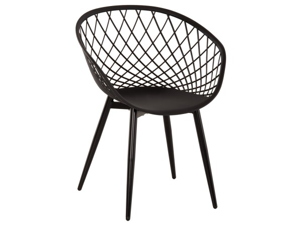 ΠΟΛΥΘΡΟΝΑ ΠΟΛΥΠΡΟΠΥΛΕΝΙΟΥ ΜΑΥΡΗ ΜΕΤΑΛΛΙΚΑ ΠΟΔΙΑ ARIADNE HM8001.22 63x56x80Y εκ.