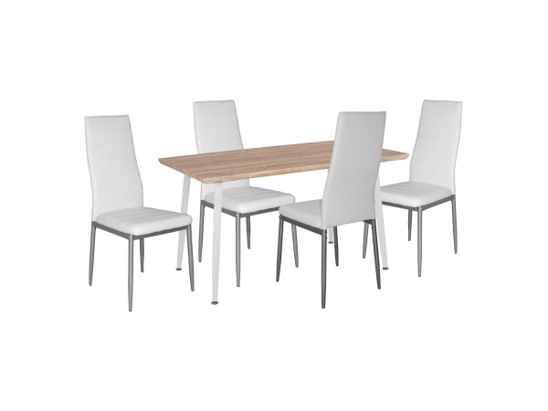 ΣΕΤ 5ΤΜΧ ΤΡΑΠΕΖΙ SONAMA & ΚΑΡΕΚΛΕΣ ΜΕΤΑΛΙΚΕΣ LADY ΛΕΥΚΟ ΧΡΩΜΑ HM11027.01 ΣΕΤ 5ΤΜΧ ΤΡΑΠΕΖΙ SONAMA & ΚΑΡΕΚΛΕΣ ΜΕΤΑΛΙΚΕΣ LADY ΛΕΥΚΟ ΧΡΩΜΑ HM11027.01