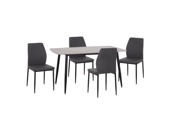 ΣΕΤ ΤΡΑΠΕΖΑΡΙΑΣ 5ΤΜΧ RAVEN HM10743 ΚΕΡΑΜΙΚΟ TOP ΓΚΡΙ ΜΑΡΜΑΡΟ--ΓΚΡΙ ΥΦΑΣΜΑ