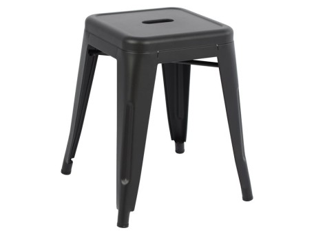 ΣΚΑΜΠΟ ΜΕΤΑΛΛΙΚΟ MELITA HM0096.42 ΣΕ ΜΑΥΡΟ ΜΑΤ ΧΡΩΜΑ 37x37x45Υεκ.