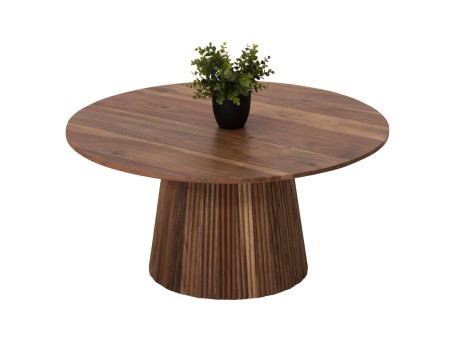 ΤΡΑΠΕΖΙ ΣΑΛΟΝΙΟΥ ΣΤΡΟΓΓΥΛΟ GROOT HM9697 ΜΑΣΙΦ ΑΚΑΚΙΑ ΦΥΣΙΚΟ ΧΡΩΜΑ Φ80x48Υεκ.