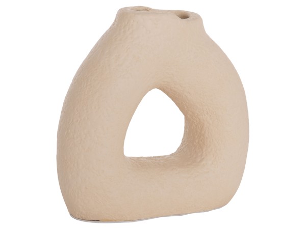 ΕΠΙΤΡΑΠΕΖΙΟ ΔΙΑΚΟΣΜΗΤΙΚΟ ΒΑΖΟ DECANT HM4667.02S ΤΕΡΑΚΟΤΑ ΣΕ ΚΡΕΜ--17.5x6.5x17Υεκ.