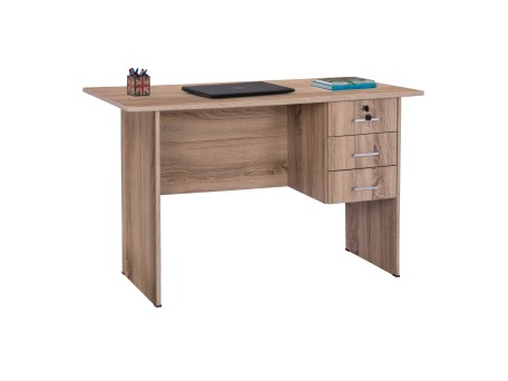 ΓΡΑΦΕΙΟ ΜΕΛΑΜΙΝΗΣ HAYDEN 120x60x75Υεκ. ΜΕ 3 ΣΥΡΤΑΡΙΑ ΣΕ ΧΡΩΜΑ SONAMA HM2268.02