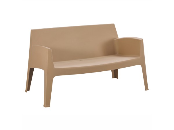 ΚΑΝΑΠΕΣ 2-ΘΕΣΙΟΣ ΠΟΛΥΠΡΟΠΥΛΕΝΙΟΥ SLEEK HM6366.03 ΧΡΩΜΑ ΚΑΠΟΥΤΣΙΝΟ 118x48,5x73Υεκ.