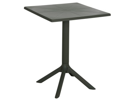 ΤΡΑΠΕΖΙ ΠΟΛΥΠΡΟΠΥΛΕΝΙΟΥ ΤΕΤΡΑΓΩΝΟ TERRIN HM6125.15 DARK OLIVE 60x60x75Υεκ.