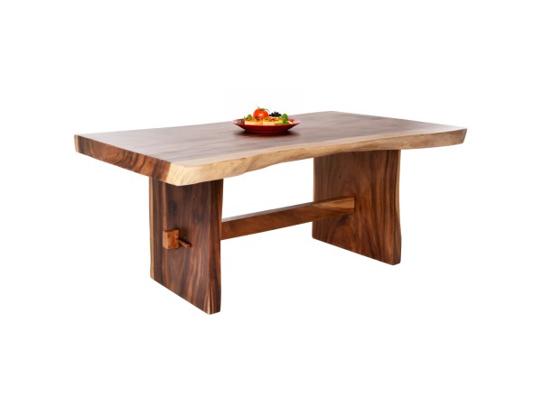 ΤΡΑΠΕΖΙ ΤΡΑΠΕΖΑΡΙΑΣ ULYSES HM9888 ΜΑΣΙΦ ΞΥΛΟ SUAR ΦΥΣΙΚΟ-TOP 9εκ 160x90x78Yεκ.