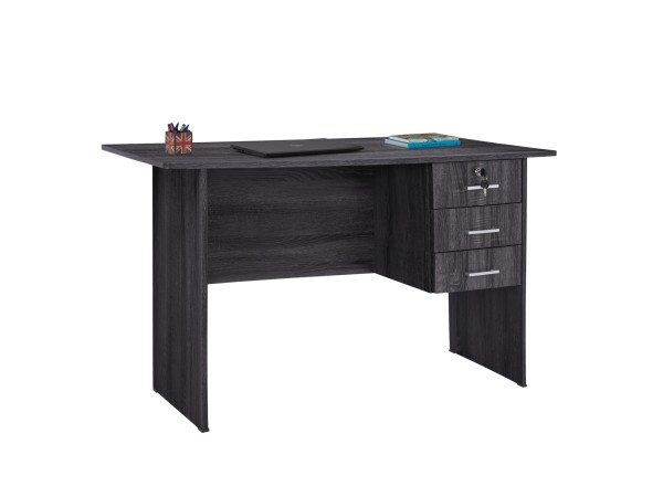 ΓΡΑΦΕΙΟ ΜΕΛΑΜΙΝΗΣ HAYDEN 120x60x75Υεκ.ΜΕ 3 ΣΥΡΤΑΡΙΑ ΣΕ ΑΝΘΡΑΚΙ ΧΡΩΜΑ HM2268.01