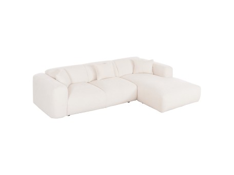 ΚΑΝΑΠΕΣ ΓΩΝΙΑ BRICKEN HM3275.02R ΛΕΥΚΟ ΥΦΑΣΜΑ 110-282x98-160x72Υεκ.