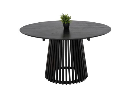 ΤΡΑΠΕΖΙ ΤΡΑΠΕΖΑΡΙΑΣ FRANTZ HM9457.12 ΜΑΣΙΦ MINDI ΞΥΛΟ ΣΕ ΜΑΥΡΟ Φ150x75Υεκ