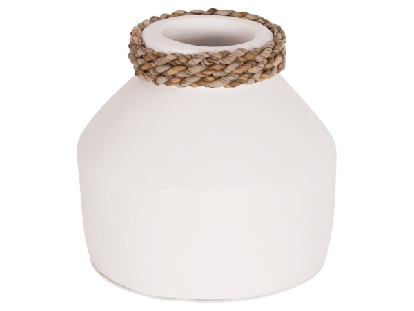 ΕΠΙΤΡΑΠΕΖΙΟ ΔΙΑΚΟΣΜΗΤΙΚΟ ΒΑΖΟ CAMMER HM4687.02XS ΤΕΡΑΚΟΤΑ ΣΕ ΛΕΥΚΟ--Φ16x15Υεκ.