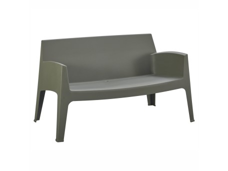 ΚΑΝΑΠΕΣ 2-ΘΕΣΙΟΣ ΠΟΛΥΠΡΟΠΥΛΕΝΙΟΥ SLEEK HM6366.05 ΧΡΩΜΑ DARK OLIVE 118x48,5x73Υεκ.