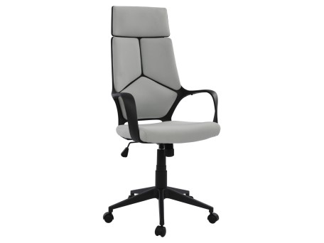 ΚΑΡΕΚΛΑ ΓΡΑΦΕΙΟΥ ANIVIA HM1073.21 ΓΚΡΙ & ΣΚΕΛΕΤΟ ΜΑΥΡΟ 64x61x127 cm