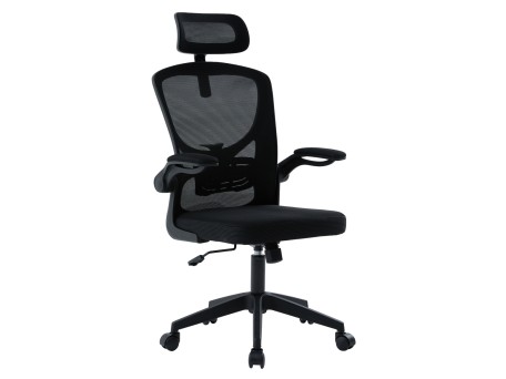 ΚΑΡΕΚΛΑ ΓΡΑΦΕΙΟΥ FLOATER HM1230.01 ΜΑΥΡO MESH & PP 62x62x106-116Υεκ