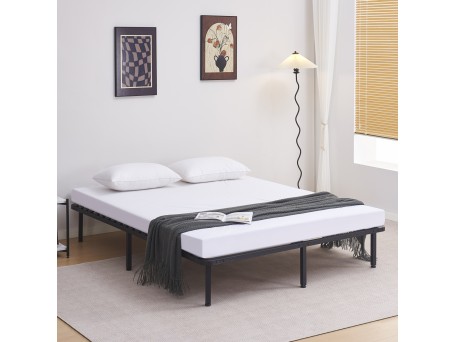 ΚΡΕΒΑΤΙ-ΥΠΟΣΤΡΩΜΑ ΔΙΠΛΟ MARKY HM694.01 ΜΕΤΑΛΛΙΚΟ ΜΑΥΡΟ ΓΙΑ ΣΤΡΩΜΑ 200x160εκ