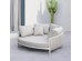DAYBED 2ΘΕΣΙΟ MAVERICK HM6216.02 ΑΛΟΥΜΙΝΙΟ ΚΡΕΜ-ΜΠΕΖ OLEFIN & STRAPS 164x144x70Υ