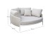 DAYBED 2ΘΕΣΙΟ MAVERICK HM6216.02 ΑΛΟΥΜΙΝΙΟ ΚΡΕΜ-ΜΠΕΖ OLEFIN & STRAPS 164x144x70Υ