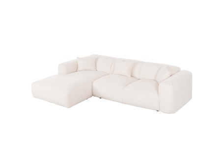 ΚΑΝΑΠΕΣ ΓΩΝΙΑ (ΑΡΙΣΤΕΡΗ) BRICKEN HM3275.02L ΛΕΥΚΟ ΥΦΑΣΜΑ 110-282x98-160x72Υεκ.