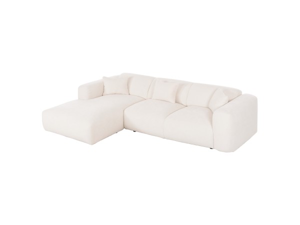 ΚΑΝΑΠΕΣ ΓΩΝΙΑ (ΑΡΙΣΤΕΡΗ) BRICKEN HM3275.02L ΛΕΥΚΟ ΥΦΑΣΜΑ 110-282x98-160x72Υεκ.