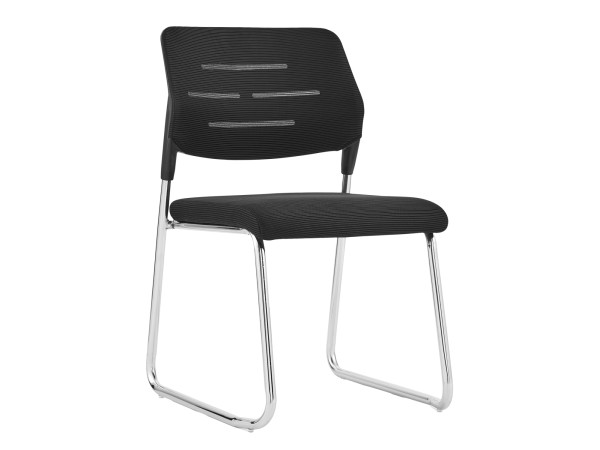 ΚΑΡΕΚΛΑ ΕΠΙΣΚΕΠΤΗ TRABBEL HM1211.01 MESH ΥΦΑΣΜΑ ΜΑΥΡΟ-ΜΕΤΑΛΛΙΚΑ ΠΟΔΙΑ 49x59x82Υεκ