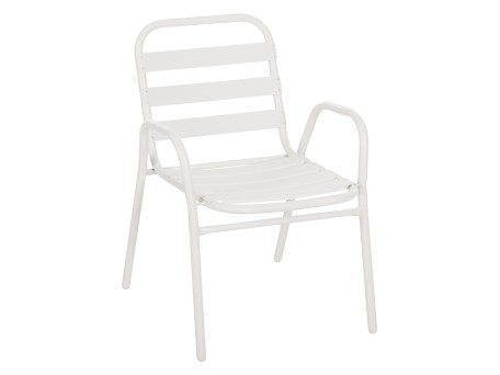 ΚΑΡΕΚΛΑ PRELUDE HM5970.02 ΜΕΤΑΛ.ΣΚΕΛΕΤΟΣ-ΠΛΑΤΗ & ΚΑΘΙΣΜΑ ΑΛΟΥΜΙΝΙΟ-ΛΕΥΚΗ 54x56x79Υεκ