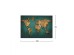 ΠΙΝΑΚΑΣ ΚΑΜΒΑΣ WORLD MAP HM7197.01 100X3X70 εκ.