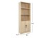 ΒΙΒΛΙΟΘΗΚΗ ΜΕΛΑΜΙΝΗΣ ENSLEY HM2027.03 SONAMA ΜΕ ΧΕΡΟΥΛΙ 60x30x180εκ