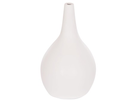 ΕΠΙΤΡΑΠΕΖΙΟ ΔΙΑΚΟΣΜΗΤΙΚΟ ΒΑΖΟ DENI HM4663.02L ΤΕΡΑΚΟΤΑ ΣΕ ΛΕΥΚΟ--Φ26x39Υεκ