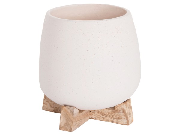 ΓΛΑΣΤΡΑ ΕΣ.ΧΩΡΟΥ FRELLO HM4674.02S ΛΕΥΚΟ FIBER CEMENT--TEAK ΒΑΣΗ 14,5x14,5x16Υεκ.