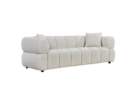 ΚΑΝΑΠΕΣ 3-ΘΕΣΙΟΣ NORIKA HM3331.02 ΕΚΡΟΥ ΥΦΑΣΜΑ 228x91x72Υεκ.