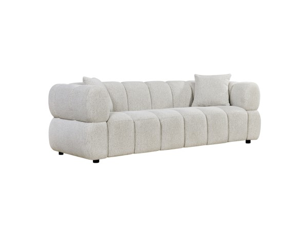 ΚΑΝΑΠΕΣ 3-ΘΕΣΙΟΣ NORIKA HM3331.02 ΕΚΡΟΥ ΥΦΑΣΜΑ 228x91x72Υεκ.