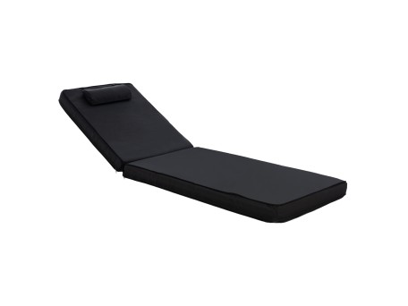 ΜΑΞΙΛΑΡΙ ΞΑΠΛΩΣΤΡΑΣ TEXTILENE 600gr SIFNOS ΜΑΥΡΟ HM11236.05T 196(117+1+78)x58x9εκ.