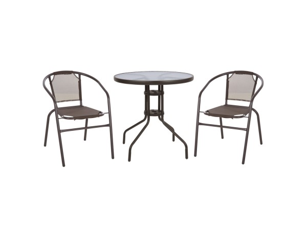 ΣΕΤ ΕΞΩΤ. ΧΩΡΟΥ 3ΤΜΧ HM10712 ΚΑΦΕ ΜΕΤΑΛΛΟ-ΓΥΑΛΙ ΑΣΦΑΛΕΙΑΣ-ΚΑΦΕ TEXTILENE