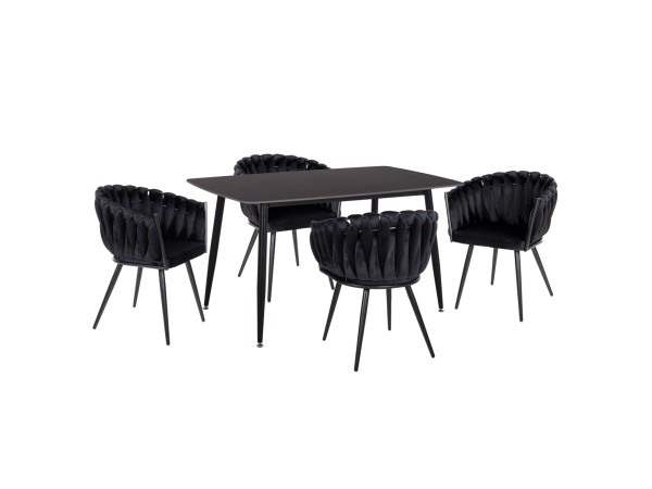 ΣΕΤ ΤΡΑΠΕΖΑΡΙΑΣ 5ΤΜΧ RAVEN HM12116.03 ΚΕΡΑΜΙΚΟ TOP ΜΑΥΡΟ ΜΑΡΜΑΡΟ--ΜΑΥΡΟ ΒΕΛΟΥΔΟ