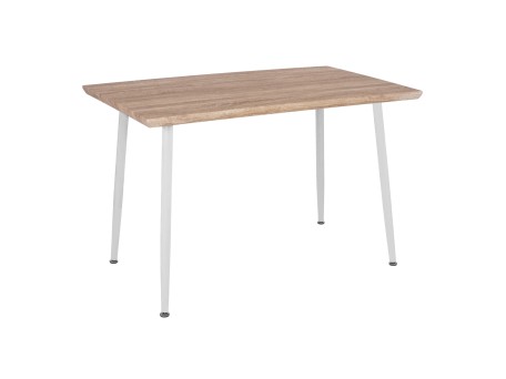 ΤΡΑΠΕΖΙ ΤΡΑΠΕΖΑΡΙΑΣ PALOMA HM8334.02, 120X70X76,5- SONOMA, ΛΕΥΚΑ ΠΟΔΙΑ