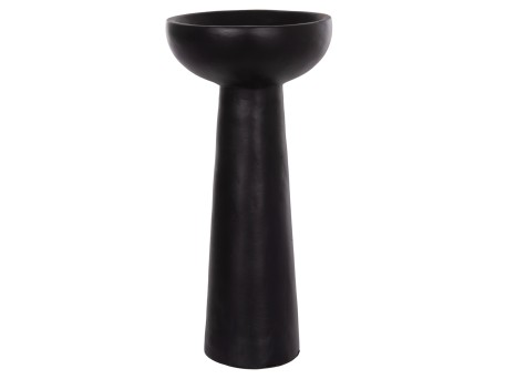 ΕΠΙΤΡΑΠΕΖΙΟ ΔΙΑΚΟΣΜΗΤΙΚΟ ΒΑΖΟ LEKKAN HM4664.01L ΤΕΡΑΚΟΤΑ ΣΕ ΜΑΥΡΟ--Φ18x38Υεκ.