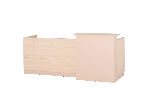 ΓΡΑΦΕΙΟ ΥΠΟΔΟΧΗΣ DALTON HM2068.02 ΜΕΛΑΜΙΝΗ ΣΕ SONAMA-ΜΠΕΖ 240x80x106Υεκ.