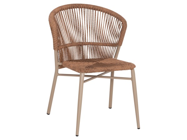 ΚΑΡΕΚΛΑ ΑΛΟΥΜΙΝΙΟΥ LYNN HM6267.03 ΚΑΠΟΥΤΣΙΝΟ ΣΚΕΛΕΤΟΣ-P.E.RATTAN ΦΥΣΙΚΟ 57x62x78Υεκ