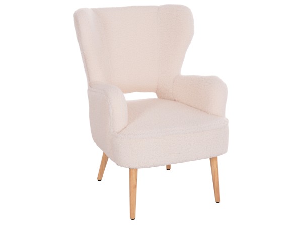 ΜΠΕΡΖΕΡΑ ΠΟΛΥΘΡΟΝΑ MYLIE ΛΕΥΚΟ ΜΠΟΥΚΛΕ HM8394.23 66x76x90Υ εκ.