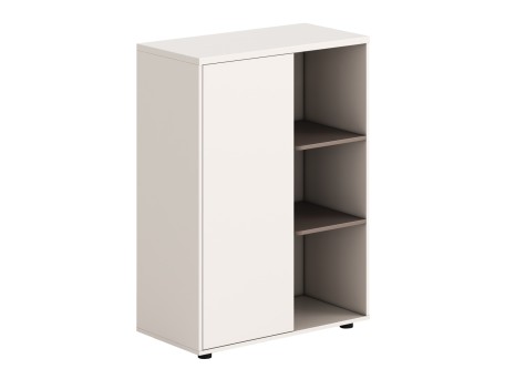 ΝΤΟΥΛΑΠΙ/ΒΙΒΛΙΟΘΗΚΗ NEWLINE HM18283 ΜΕΛΑΜΙΝΗ ΛΕΥΚΗ & ΑΝΟΙΧΤΟ ΚΑΦΕ 80x40x110Υεκ.