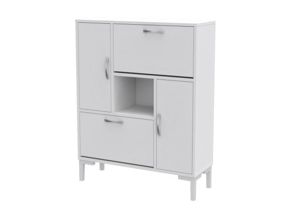 ΠΑΠΟΥΤΣΟΘΗΚΗ MEDY HM18187.03 ΜΕΛΑΜΙΝΗ ΣΕ ΛΕΥΚΟ-ΛΕΥΚΑ ΠΟΔΙΑ 86,5x30x109Υεκ ΠΑΠΟΥΤΣΟΘΗΚΗ MEDY HM18187.03 ΜΕΛΑΜΙΝΗ ΣΕ ΛΕΥΚΟ-ΛΕΥΚΑ ΠΟΔΙΑ 86,5x30x109Υεκ