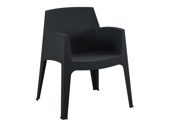 ΠΟΛΥΘΡΟΝΑ ΠΟΛΥΠΡΟΠΥΛΕΝΙΟΥ SLEEK HM6370.02 ΜΑΥΡΗ 57x56x82,5Υεκ.