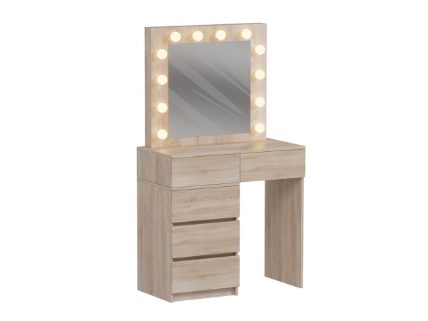 ΤΟΥΑΛΕΤΑ ΜΕ ΦΩΤΙΣΜΟ LED & ΣΥΡΤΑΡΙΑ BEYON HM2500.01 ΜΕΛΑΜΙΝΗ ΣΕ SONAMA 112.5x40.5x140Υεκ.