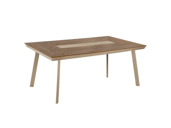 ΤΡΑΠΕΖΙ ΑΛΟΥΜΙΝΙΟΥ TABER HM5131.04 ΚΑΠΟΥΤΣΙΝΟ ΜΕ POLYWOOD TOP 200x100x75Υεκ